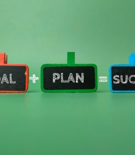 Wooden board with the word GOAL PLAN SUCCESS Wooden board with the word GOAL PLAN SUCCESS